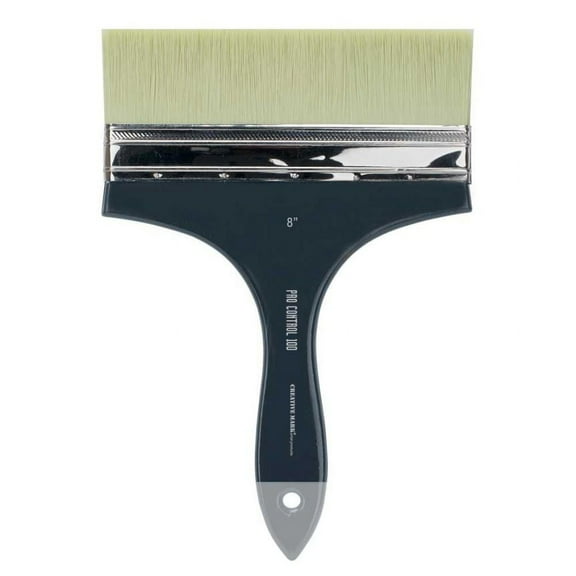 Creative Mark Pro Control Extra Wide Large Synthetic Brushes - Multi-Filament Brush for Large Paint Coverage, Mural Painting, and More! - [Size - 8"]