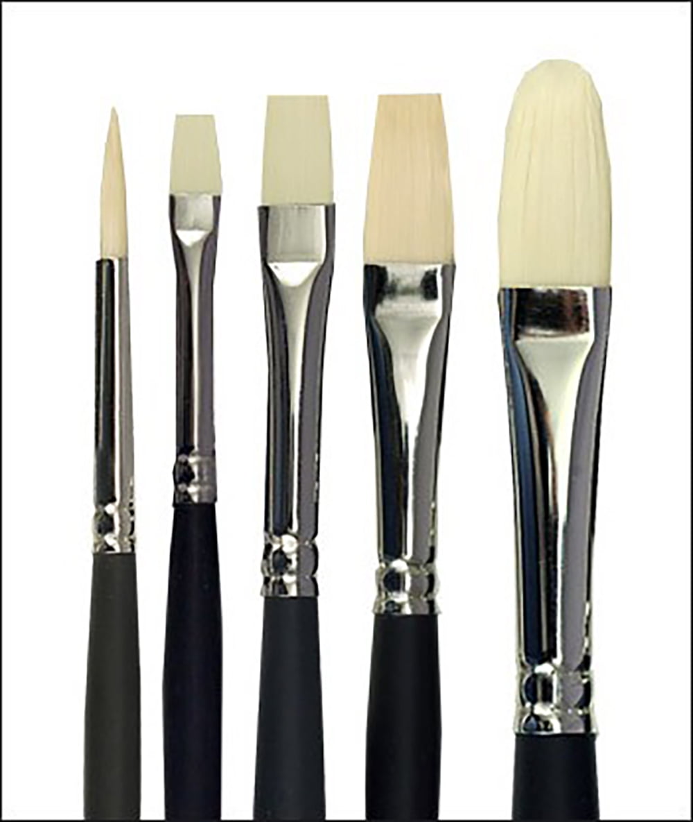 Detail Paint Brushes 7mm Nylon Hair Miniature Painting Brush(000#), Black