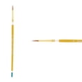 thumbnail image 1 of Creative Mark Qualita Golden Taklon Short Handle Paint Brush for Acrylics, Oils, Fine Art, Heavy Bodied Media - Single Brush - [Liner - Size 2], 1 of 2