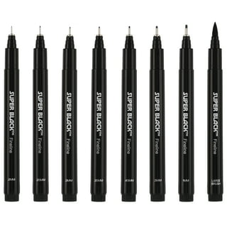 Bobasndm Micro Fineliner Drawing Art Pens: 12 Black Fine Line Waterproof  Ink Set Artist Supplies Archival Inking Markers Pigment Liner Point  Journaling Sketch Outline Watercolor Technical 