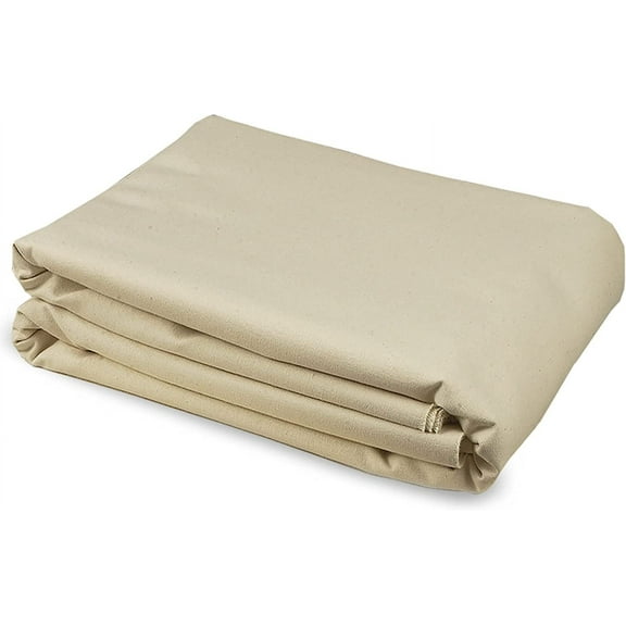 Creative Mark Unprimed Cotton Duck Deluxe Canvas - #10 15oz Folded Canvas - 72" x 6 Yards - Bulk Un-Stretched Duck Canvas Fabric for Artists