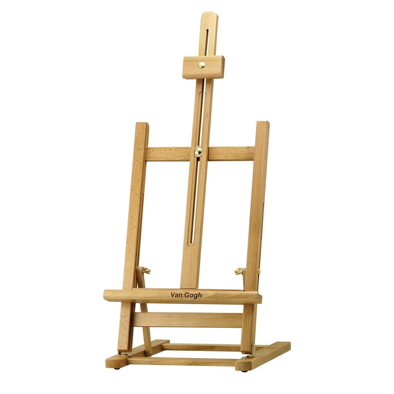 Creative Mark Van Gogh Tabletop Artist Easel - Foldable LightWeight Art  Easel with Adjustable Angle for Travel Painting - Ideal for Drawing,  Painting - Wooden H-Frame with Oiled Beechwood Finish 