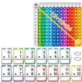 thumbnail image 1 of Creative Math Learning Cards Students Interactive Focus Development & Memory Training Arithmetics Practice Study Cards, 1 of 8