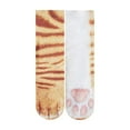 thumbnail image 1 of Creative Men Women Fun Socks 3D Print Animal Feet Pattern Novelty Socks Paw Crew Socks, E, 1 of 5