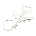 Creative Metal Airplane Opener Keychain Aviation Airplane Model Pendant Bar Opener Waiters