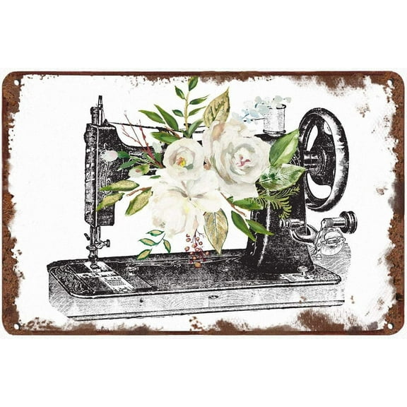 Creative Metal Sign Sewing Room Decor sewing room Retro Wall Decor For Home Cafes Office Store Pubs Club Sign Gift 12 X 8 INCH Plaque Tin Sign