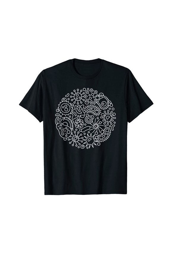 Creative Microbiology Bacteria and Virus Science T-Shirt for Teachers and Science Enthusiasts