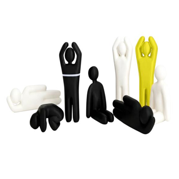 Creative Miniature Mannequin Figurine Set 3D Printed DIY Paintable, Pla Mini Multiple Poses Action Human Unique Collectible Characters Figures Set Scene Desk Decor