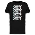 thumbnail image 1 of Creative Minimalistic Skateboard T-Shirt Men -Image by Shutterstock, Male 3X-Large, 1 of 4
