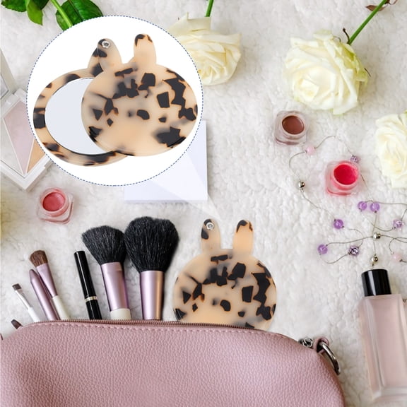 IMIKEYA Compact Makeup Mirror Acetic Acid Assorted Color Elegant Design for Travel