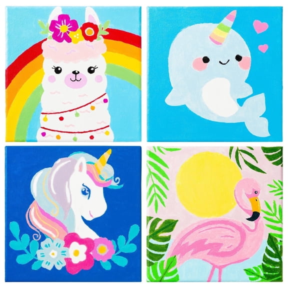 Creative Mixed Animals Digital Oil Painting Craft Kit Diy Filling The Color For School Classes Teaching Supplies