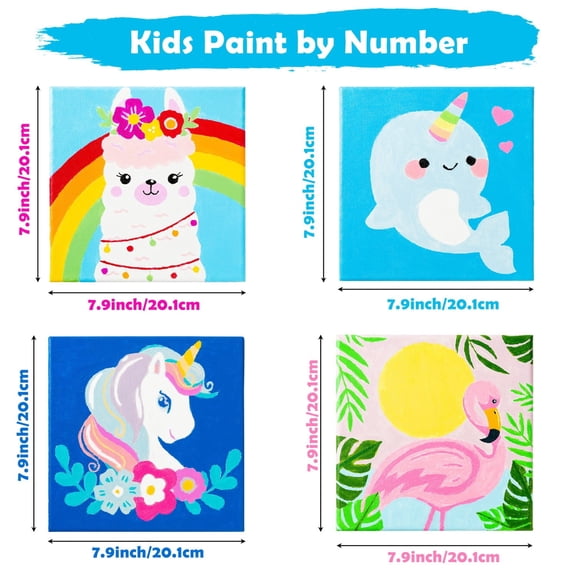 Laffact Creative Mixed Animals Painting Craft Kit Diy Filling the Color for School Classes Teaching Supplies