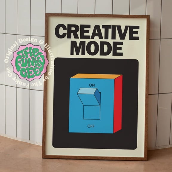 Creative Mode Retro Art Print Trendy Wall Art Home Office Decor Graphic Design Poster Printable Art Prints Modern Art Creatives, Unframed Paper Poster 16x20in