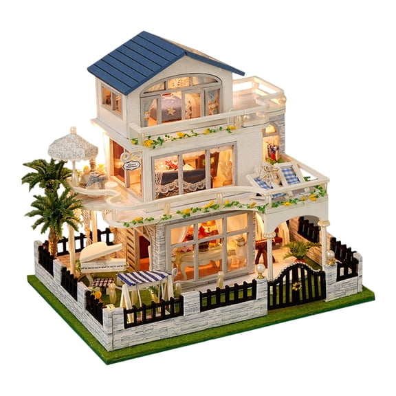 Creative Model House Assembly Set With Light Cut Plan