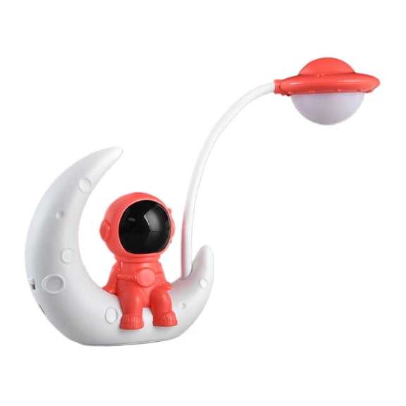Creative Moon Astronaut Nightlight LED Small Desk Lamp For Bedroom Decoration