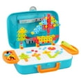 thumbnail image 1 of Creative Mosaic Toy Drill Puzzle Set for Kids, STEM Learning Educational Toys, Drill and Screwdriver Engineering Building Kit for Boys and Girls Ages 3 4 5 6 7 8 9 10 Year Old Christmas Gifts, 1 of 5