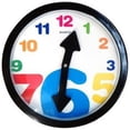 thumbnail image 1 of Creative Motion 13849 Wall Clock - Funky - Black, 1 of 2