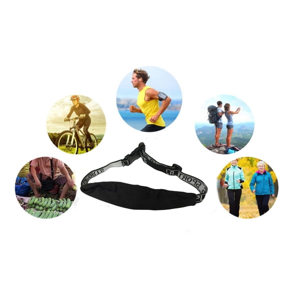 Creative Motion 14122 Black Elastic Adjustable Length Invisible Storage Belt . Adjustable Length Invisible Storage Belt for outdoor storage for keys, phones, wallets, etc.