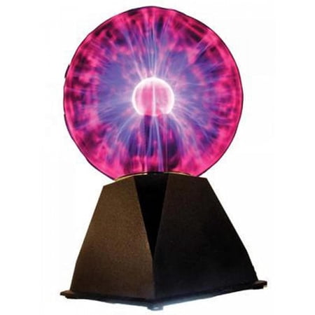 Creative Motion 7" Plasma Ball - Black and Purple, Lightning at your Fingertip
