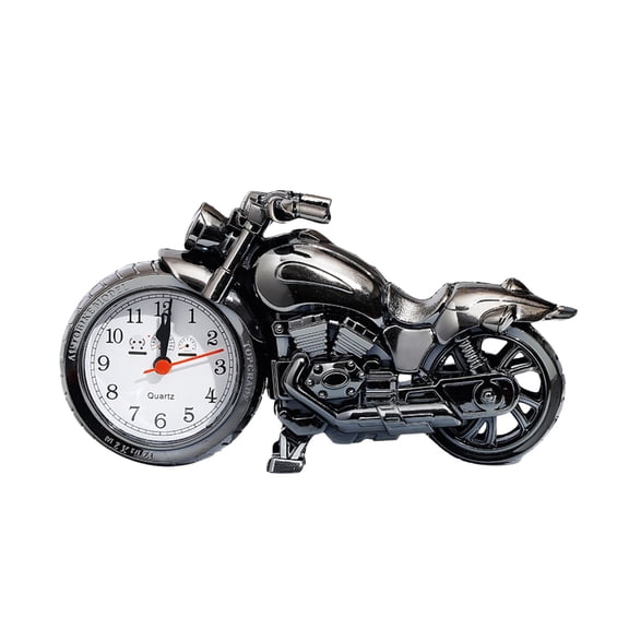 Creative Motorcycle Themed Wall Clock for Living Room, Fun and Unique Alarm Clock for Bike Enthusiasts and Retro Home Decor