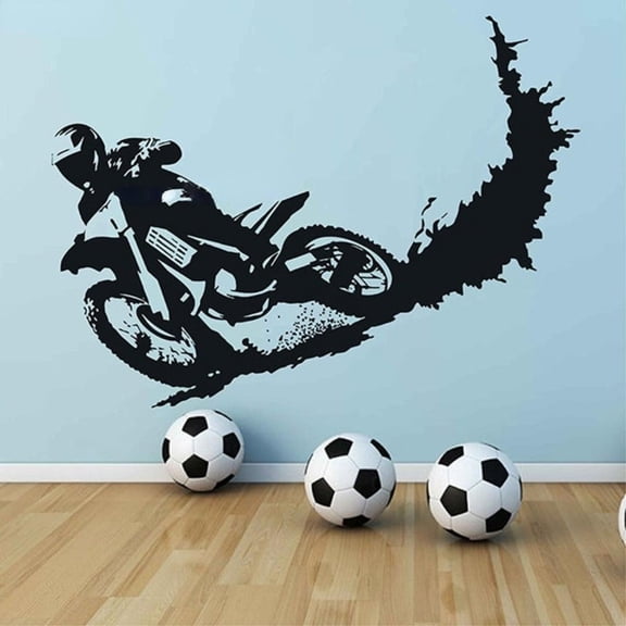 Creative Motorcycle Wall Stickers For Cycle Lovers Living Room Bedroom Kids Room Home Decor Sticker Decal Mural 56x42cm