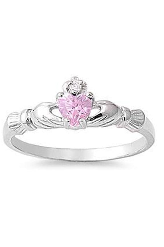 Creative Multicolor Hand Holding Heart Shaped Ladies Ring