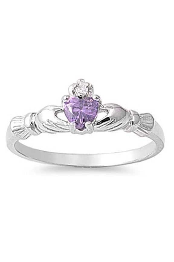 Creative Multicolor Hand Holding Heart Shaped Ladies Ring