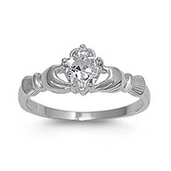 Creative Multicolor Hand Holding Heart Shaped Ladies Ring