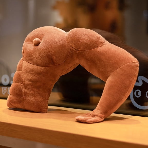 Creative Muscle Strong Men Arm Pillow Pillows, Men Arm Decorative Pillow, Men Arm Shaped Throw Pillows for Bed, Plush Decor Pillow for Chair Sofa Living Room (17.8" x 11.8")