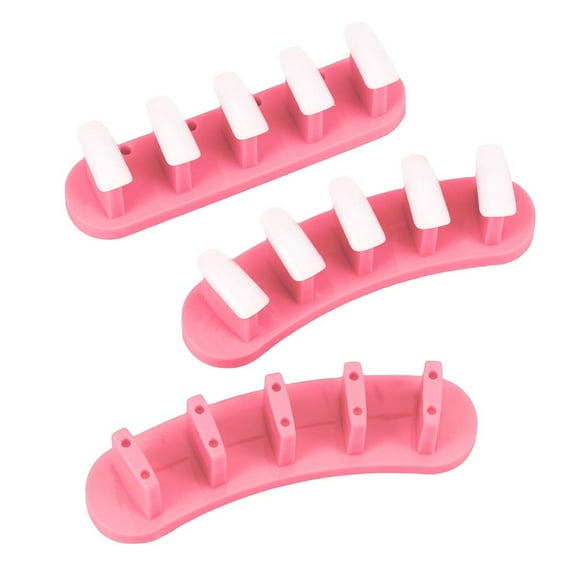 Creative Nail Stand, Gel Nail Polish Practice Tool, Portable Design, Durable Plastic, Includes Reusable Adhesive Putty For Salon Or Home