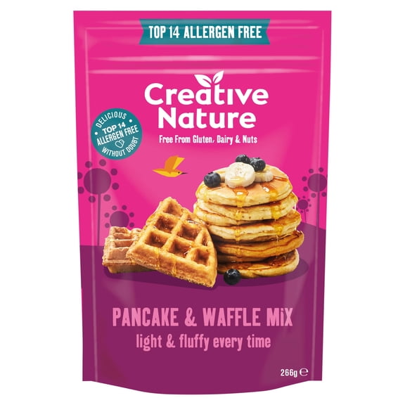 Creative Nature Pancake & Waffle Mix 266g, Imported from Britain