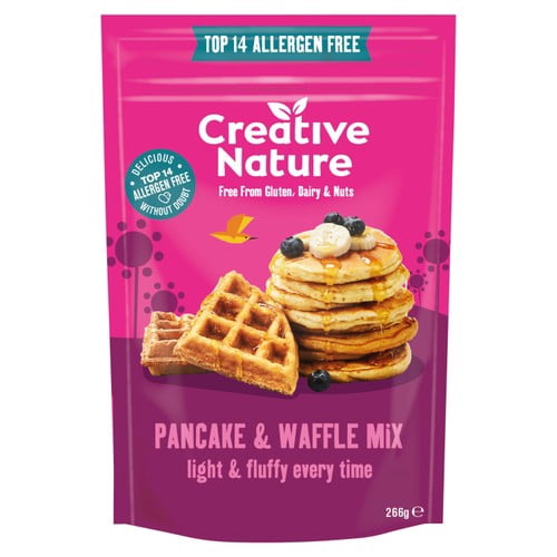 Creative Nature Pancake and Waffle Mix 266g, British Import (Pack of 2)