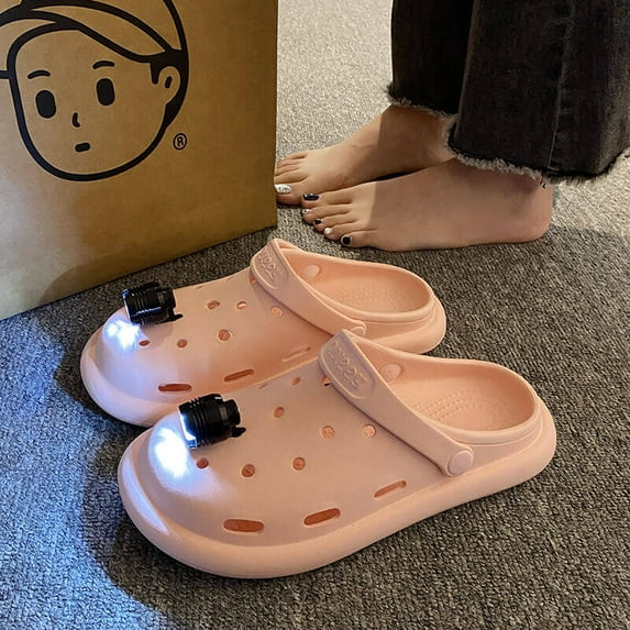 Creative Night Light Clogs Slip-on Sandals For Ladies