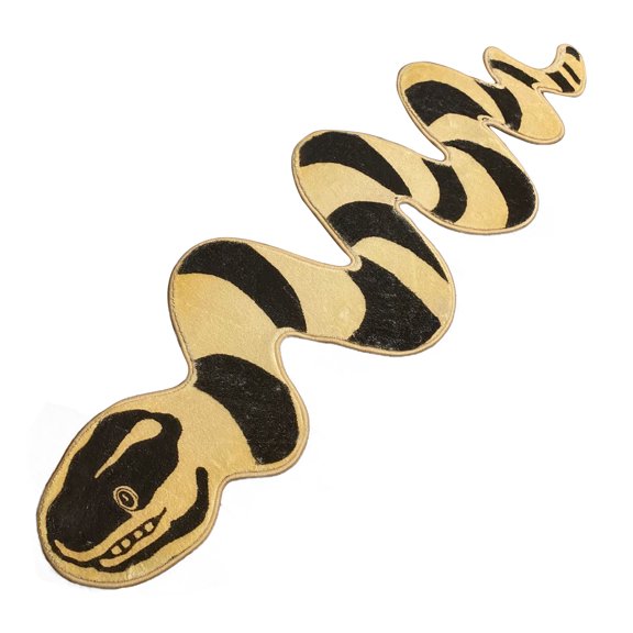 Creative Nonslip Snake Carpet Decorative Carpet Home Decoration Safety Floor Mat for Living Room Bedroom Kitchen