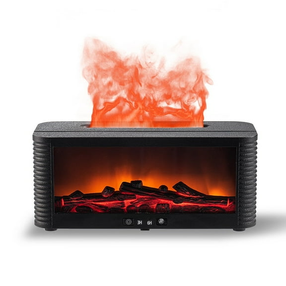 Creative Nordic Fireplace Aromatherapy Machine Home Simulation Flame Aromatherapy Humidifier Ultrasonic Aromatherapy Machine