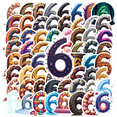 thumbnail image 1 of Creative Number 6 Theme Stickers, Waterproof Number 6 Theme Sticker for Water Bottle Laptop Phone Cases Planner Skateboard Luggage Helmet Party Favor Decor, Ideal for Adults Teens Teacher Rewards, 1 of 9