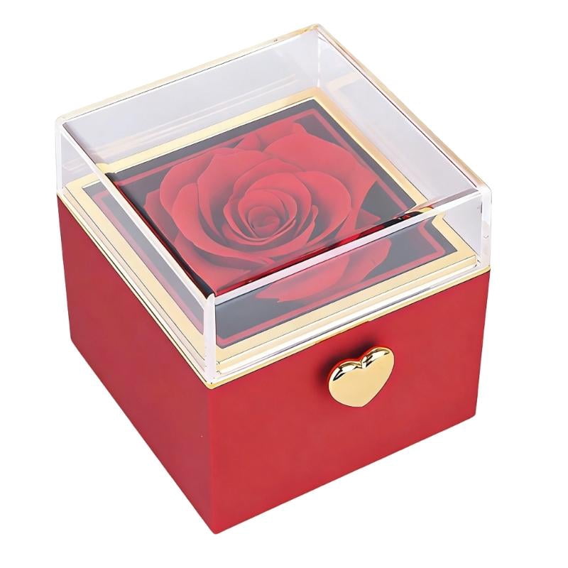 Creative Open Ring Holder with Flower Decoration Flower Jewelry Storage ...