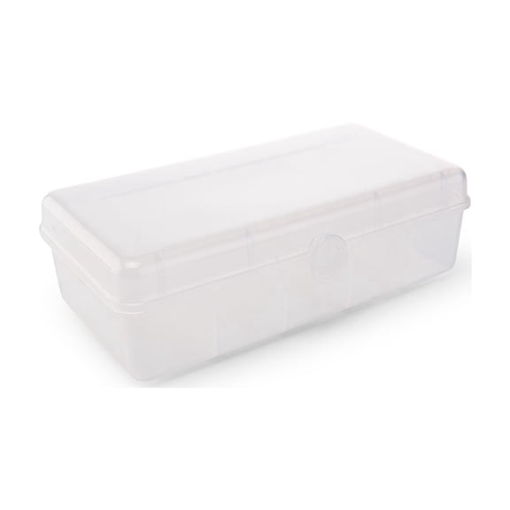 Creative Options Compact Nail Organizer, Clear 2-Tier Tray, Nail Care Accessory Storage
