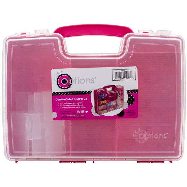 Creative Options DoubleSided Craft 'n Go Magenta Storage Organizer, 1