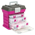 thumbnail image 1 of Creative Options Grab'n Go 3-By Rack System-13"X10"X14" Magenta & Sparkle Gray, 1 of 5