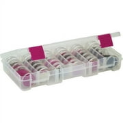 Creative Options Pro Latch Storage System, 10.875 x 5.5 x 1.75, 6 Clear Stack Jar Sets, Clear/Magenta