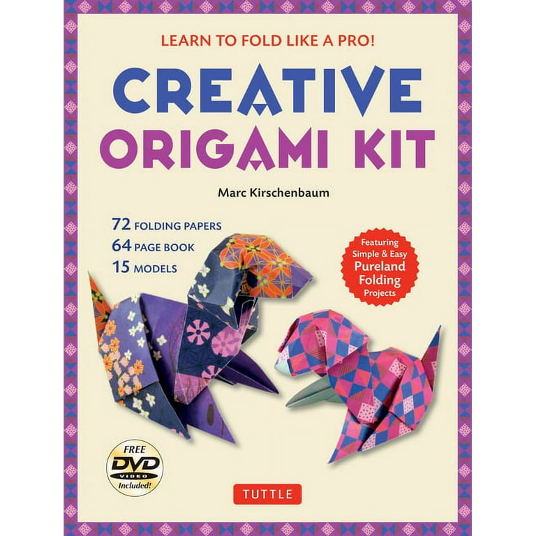 Creative Origami Kit: Learn to Fold Like a Pro!: Instructional DVD, 64-Page  Origami Book, 72 Origami Papers: Original Easy Origami for Kids (Book and a  book by Marc Kirschenbaum and Araldo de