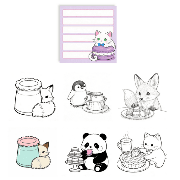 Creative Original Design Sticky Notes - 100 Pcs Double-Sided, 100 ...