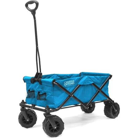 Creative Outdoor All-Terrain Collapsible Folding Wagon | Blue
