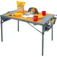thumbnail image 1 of Creative Outdoor Portable Folding Table with Built-In Outdoor Cooler and 4 Cup Holders, Orange Gray, 1 of 5