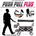 thumbnail image 1 of Creative Outdoor Products Push-Pull Black Collapsible Folding Wagon Stroller Cart, 1 of 6