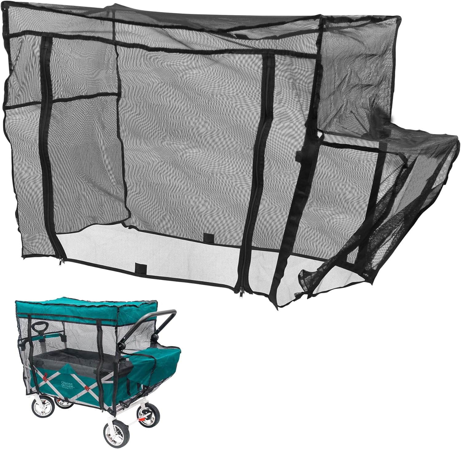 Creative Outdoor Push Pull Wagon Bug Net Cover Mosquito Net for Stroller