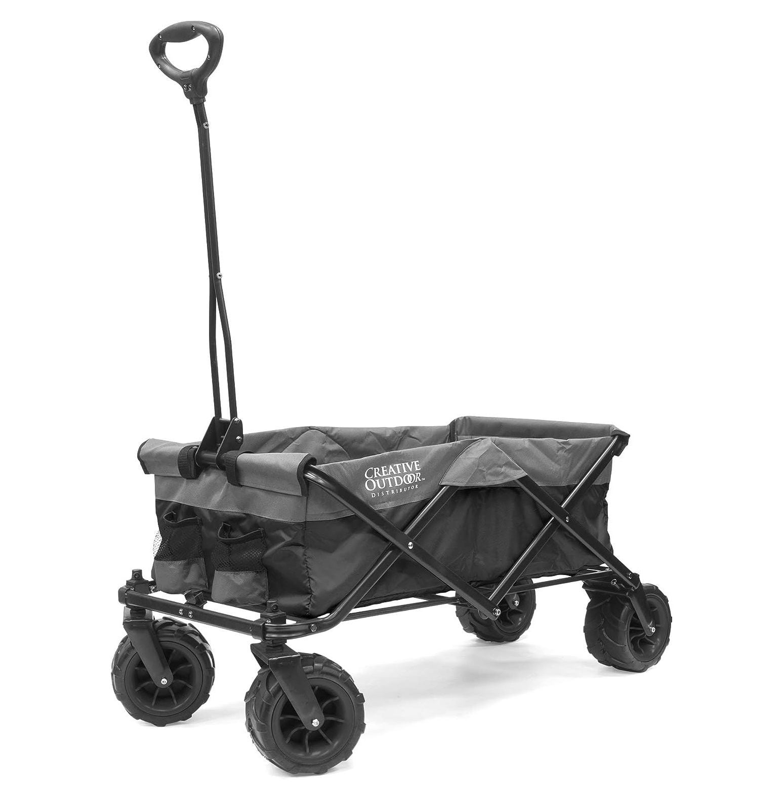 Creative Outdoor Wagon for Kids Push Pull Collapsible Stroller All Folding Cart Beach Park
