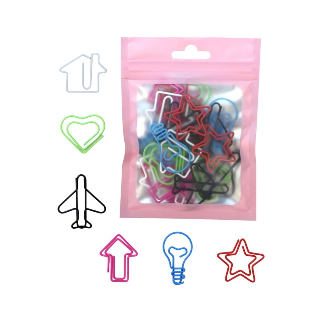 Creative Paper Clip Multicolored Metal Paper Clamp Bookmarks Clips For ...