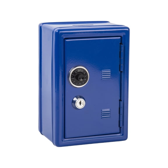 Creative Password & Key Lock Metal Mini Safe Storage Box For Coins Cash, Secure Iron Box Money Organizer With Password Protection, Ideal For Teens S Home Office Coin Storage